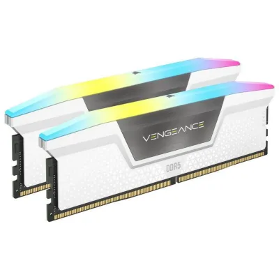Corsair Vengeance RGB DDR5 6000MHz 64GB (2x32GB) CL40 Blanca