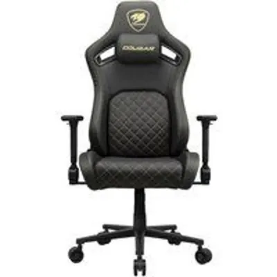COUGAR Gaming CGR-DFL-GLB Silla para videojuegos de PC Asiento acolchado tapizado Negro, Oro