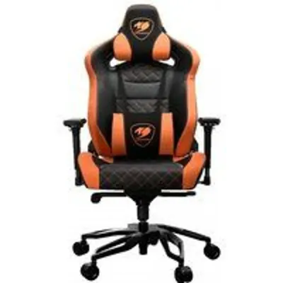 COUGAR Gaming TITAN PRO Silla para videojuegos de PC Asiento acolchado Negro, Naranja