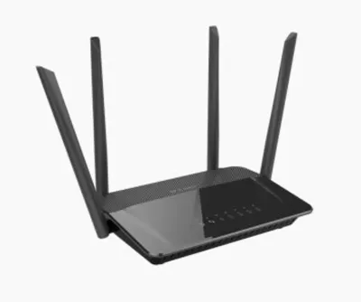 D-Link AC1200 Router inalámbrico Dual Banda Gigabit Ethernet Negro