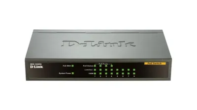 D-Link DES-1008PA Switch No Administrado PoE Ethernet Negros