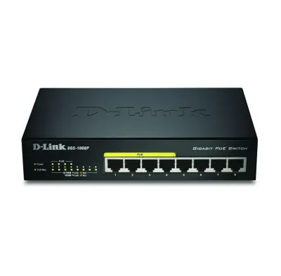 D-Link DGS-1008P/E Switch No Administrado L2 Ethernet PoE Negro