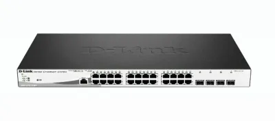 D-Link DGS-1210-28MP Switch Gestionado L2 Gigabit Ethernet PoE 1U Negro Gris