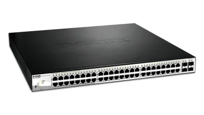 D-Link DGS-1210-52MP Switch PoE Gigabit Ethernet Gris Negro