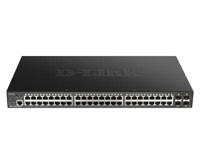 D-Link DGS-1250-52XMP Switch Gestionado L3 PoE Negro