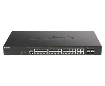 D-Link DGS-2000-28P Switch Gestionado PoE 1U Negro