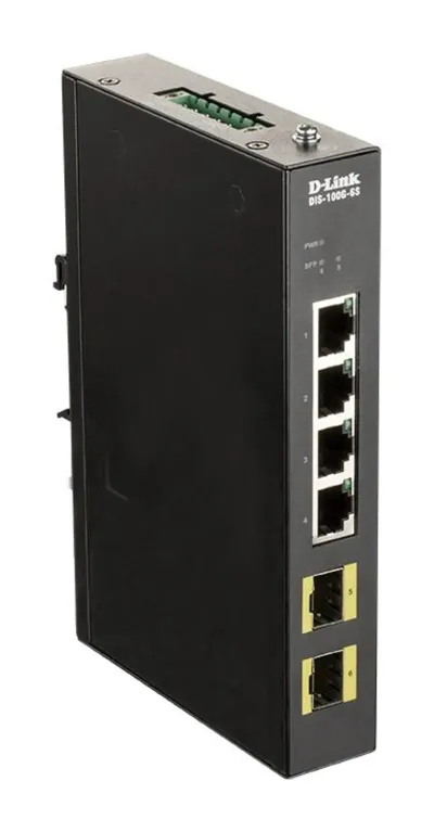 D-Link DIS-100G-6S Switch No Administrado Gigabit Ethernet DIN Rail Negro