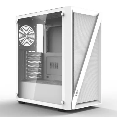 darkFlash DK260 Air Midi Tower Cristal Templado USB 3.0 Blanca