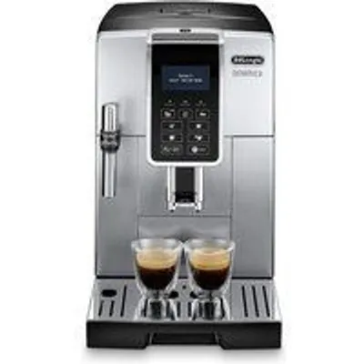 De'Longhi Dinamica ECAM 350.35.SB Cafetera Espresso Automática 15 Bares Plata/Negro