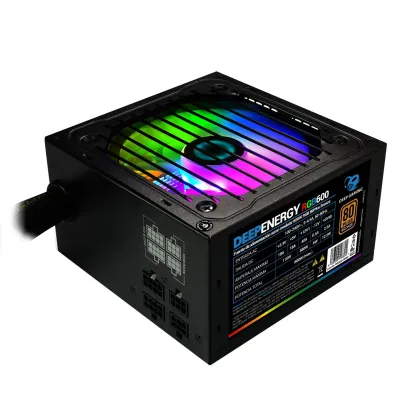 Deep Gaming DeepEnergy RGB600 Fuente de alimentación 600W 20+4 Pin ATX Negro