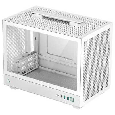 DeepCool CH160 Mini-ITX Tower USB-C Cristal Templado Blanca