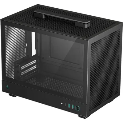 DeepCool CH160 Mini Tower ITX Cristal Templado USB-C Negra