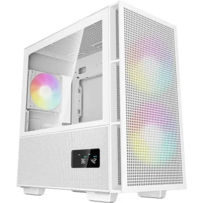 DeepCool CH360 ARGB DIGITAL mATX Cristal Templado Blanca