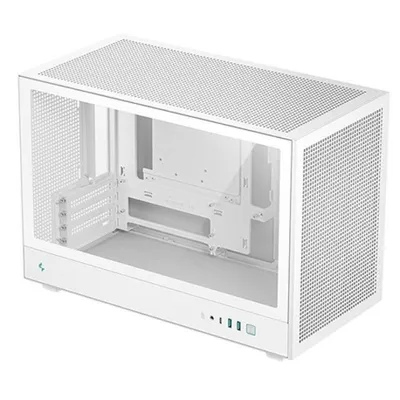DeepCool CH370 Caja Micro ATX Blanca Vidrio Templado USB-C
