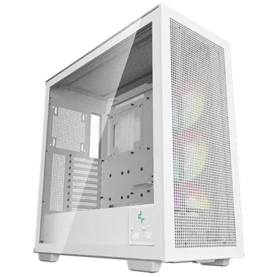 DeepCool MORPHEUS Semitorre ATX Cristal Templado USB-C Blanca
