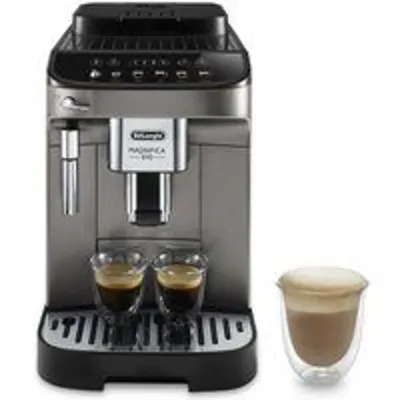 DeLonghi Magnifica Evo Cafetera Superautomática 15 Bares Titanio/Negra 6 Bebidas