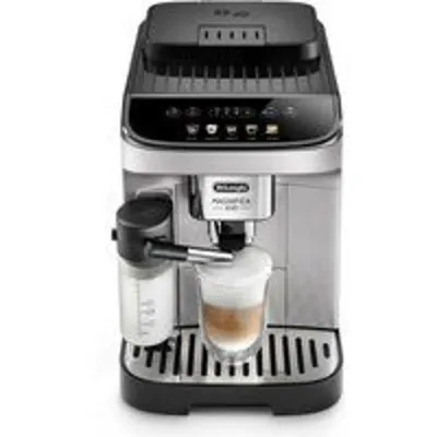 DeLonghi Magnifica Evo Cafetera Superautomática con Depósito de Leche 15 Bares Plateada 5 Bebidas