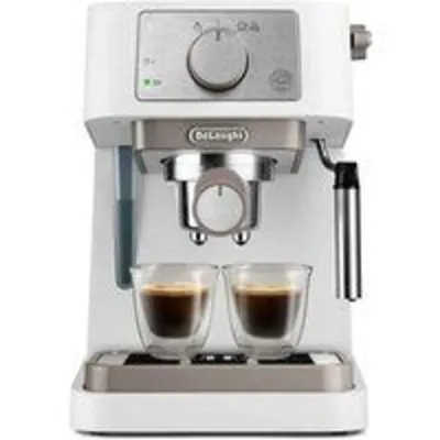DeLonghi Stilosa EC260.W Cafetera Espresso Semi-Automática 15 Bares Blanco/Inox