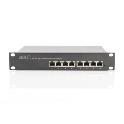 Digitus Switch 8 Puertos PoE Gigabit Ethernet Cajas 10