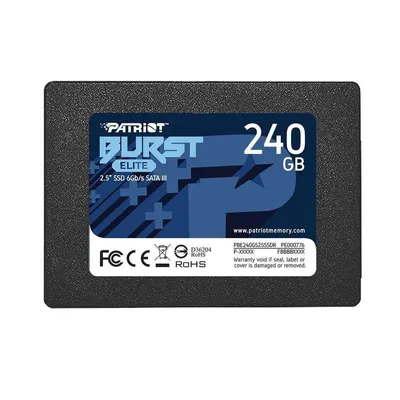 Disco Duro Patriot Burst Elite 240 GB SSD 2.5" 450 MB/s SATA III + Fiabilidad Avanzada