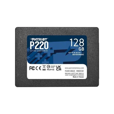 Disco Duro Patriot P220 128GB SSD 2.5" SATA III 550MB/s Compatibilidad PC