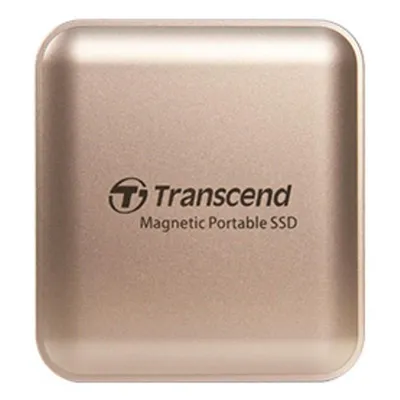 Disco Duro Transcend ESD420 1TB SSD USB Tipo C 2000 MB/s Oro + Seguridad AES
