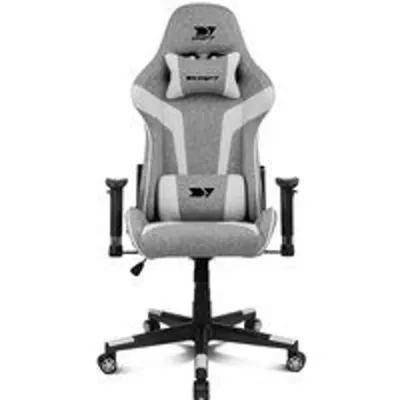 Drift DR90 Silla Gaming de Tela Gris/Blanca