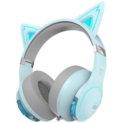 Edifier G5BT CAT Audífonos Inalámbricos RGB Azul Cielo
