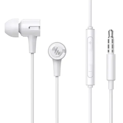 Edifier P205 Auriculares Blanco con Micrófono y Control