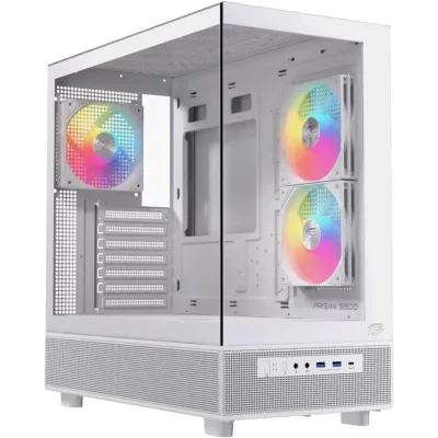 Einarex PRISMA S500 RGB Blanco ATX Vidrio Templado