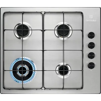 Electrolux Serie 300 EGS6414X Acero inoxidable Integrado 60 cm Encimera de gas 4 zona(s)