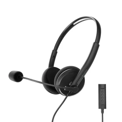 Energy Sistem Headset Office 2+ Auriculares con Micrófono y Mando