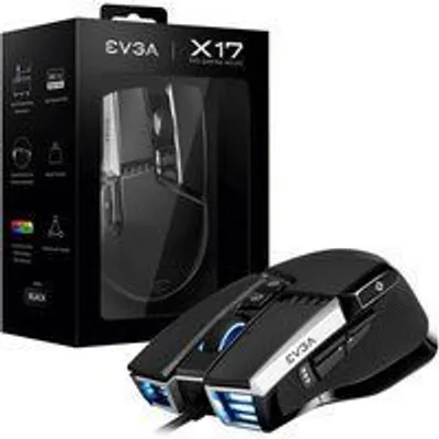 EVGA X17 Ratón Gaming 16000 DPI Negro