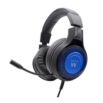 Ewent PL3322 Auriculares banda para cuello Alámbrico Negro Azul