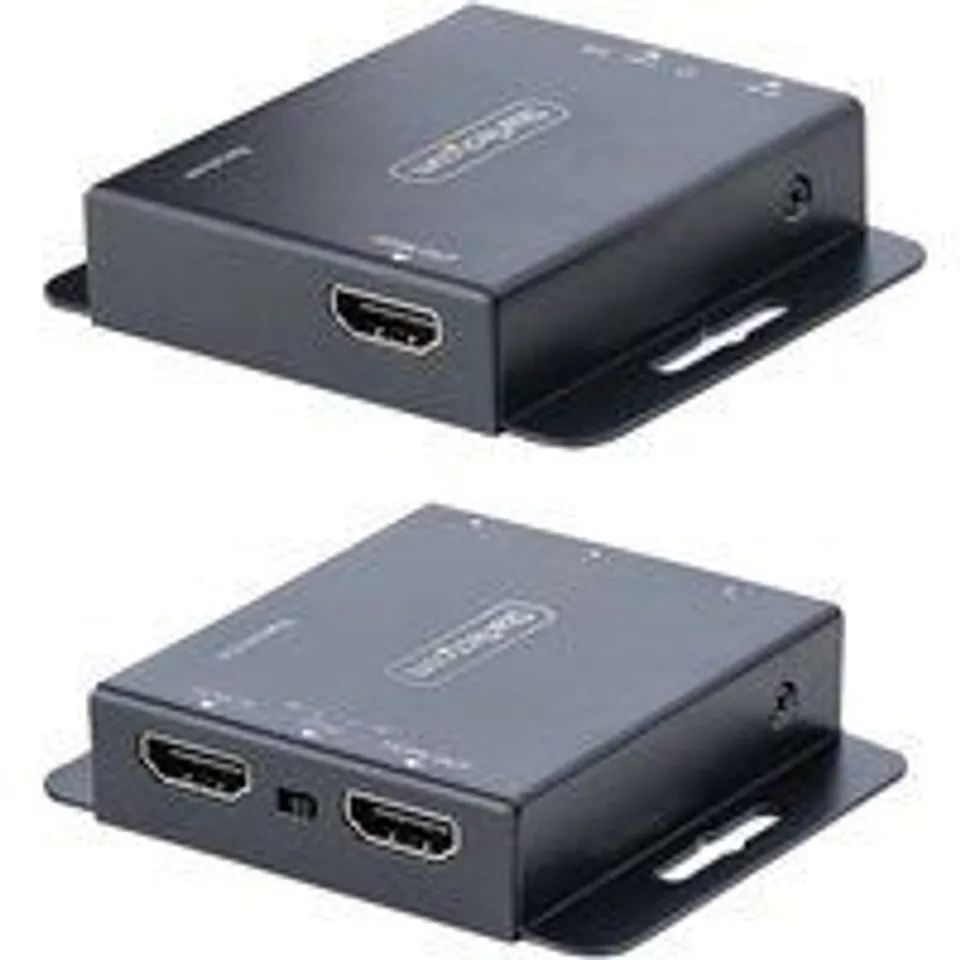 StarTech.com Extensor HDMI por CAT5/CAT6, 4K de 30Hz, para 39m o 1080p para 70m, Alargador HDMI, Juego Transmisor y Receptor PoC HDMI, Infrarrojos - para Vídeo Local