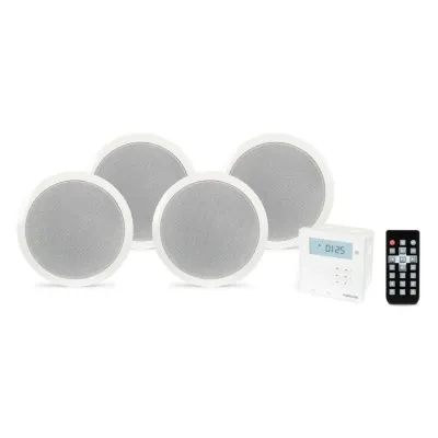 Fonestar KS-064 Kit Amplificador Pared con 4 Altavoces Techo