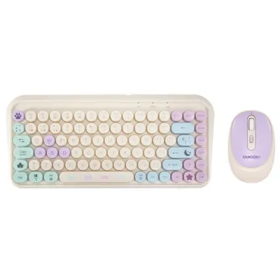 FR-TEC PC Tanooki Pack Teclado y Ratón Inalámbrico 1600DPI