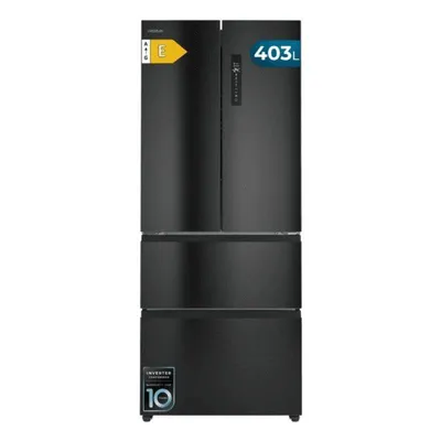 Frigorífico Cuatro Puertas Cecotec Bolero CoolMarket F2D 403 Total No Frost 185 cm 403L E Negro Display Inverter