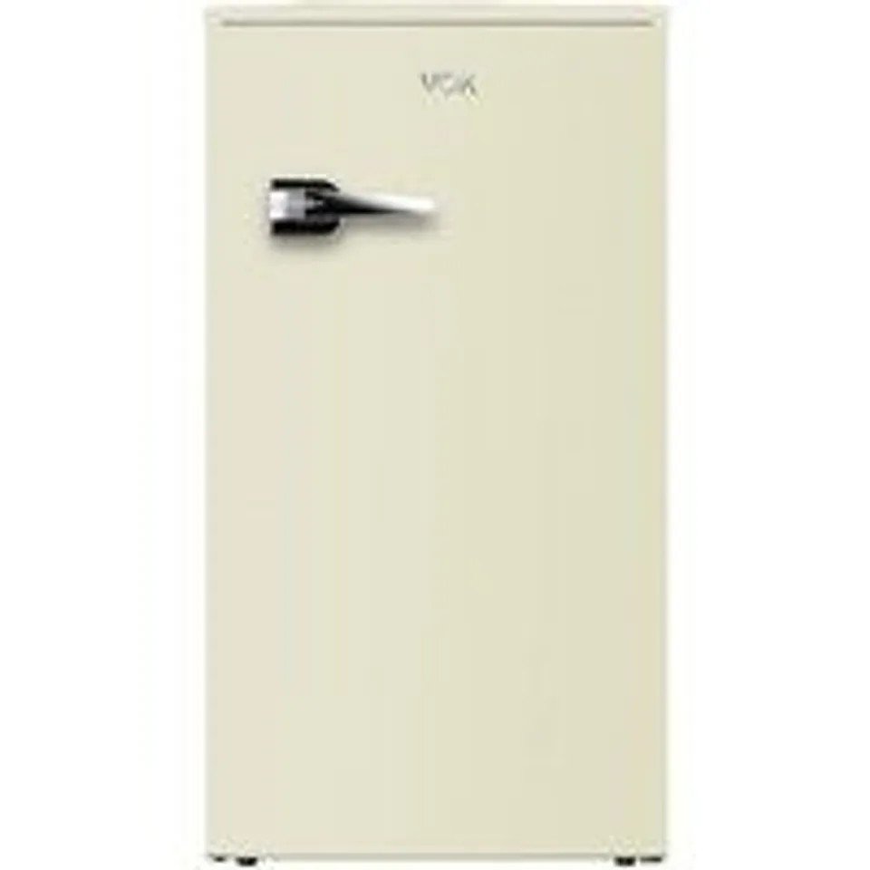 Frigorífico VOK Retro 84cm 85L E Crema Puerta Reversible Iluminación LED Silencioso