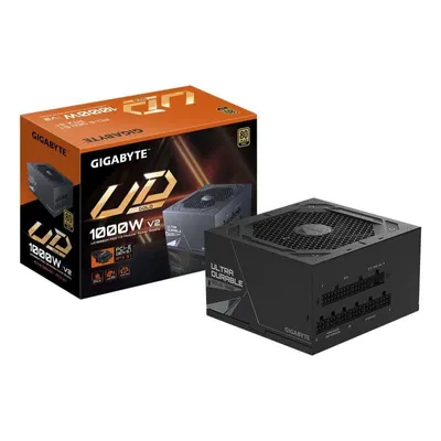 GIGABYTE UD1000GM PG5 V2 Fuente de Alimentación – PCIe Gen 5.1, 80 PLUS Gold, Diseño completamente modular, Ventilador de 120 mm, Compatible con ATX 3.1, Enchufe EU