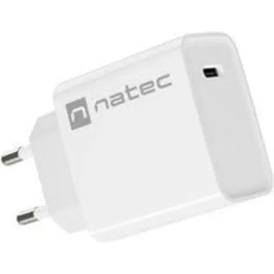 Fuente de Alimentación NATEC 12V Universal Interior Carga Rápida Blanco