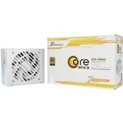 Fuente de Alimentación Seasonic 850W Certificación 80+ Gold Core GX-850-V2 ATX 3.1 Modular Blanca