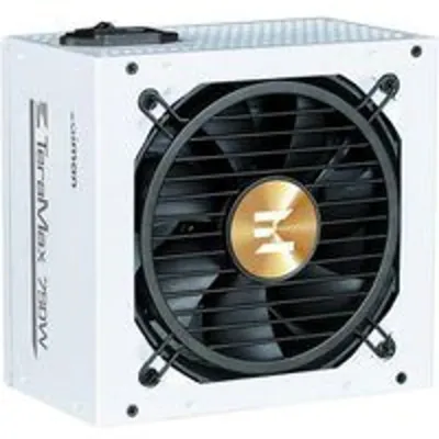 Fuente de Alimentación Zalman 750W 80 Plus Gold Alta Eficiencia ATX TeraMax TMX2 Blanca Ventilador Silencioso