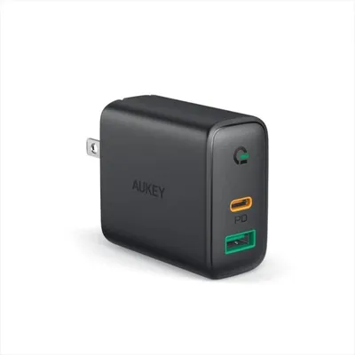 Fuente de Alimentacion AUKEY 30W Power Delivery Negra Modelo PA-D5 Protecciones Avanzadas