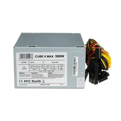 Fuente de Alimentacion iBox 500W Certificacion CE RoHS CUBE II Sin Modular ATX