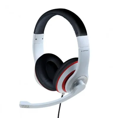 Gembird MHS-03-WTRDBK Blanco/Rojo