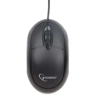 Gembird MUS-U-01 Ratón Óptico Ambidiestro 1000 DPI Negro