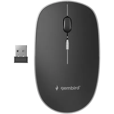 Gembird MUSW-4B-01 Raton Inalámbrico 1600 DPI Negro
