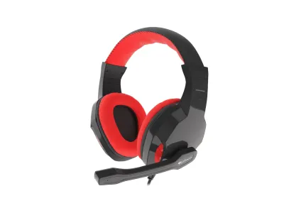 GENESIS ARGON 100 Auriculares Alámbricos Gaming Negro/Rojo