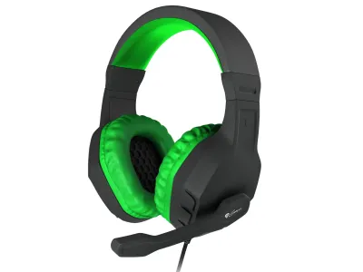 GENESIS Argon 200 Auriculares de Juego Alámbrico Negro/Verde
